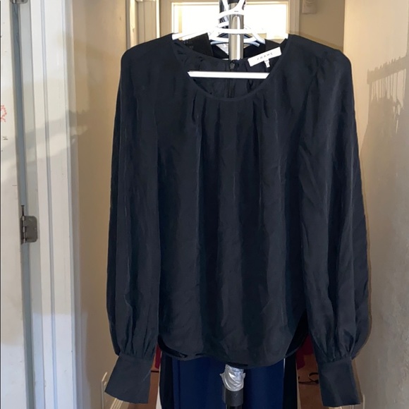 FRAME 100% Silk Long sleeve - Noir - Picture 1 of 9
